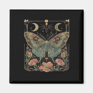 Whimsigoth Moth Shirt, Botanical Butterfly T Shirt Magnet