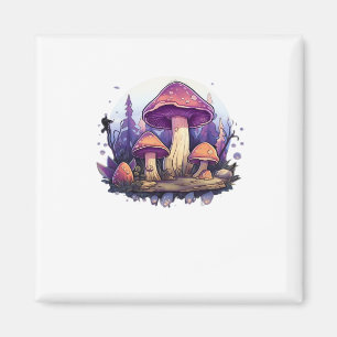 Whimsigoth Mushrooms And Crystals Classic Magnet