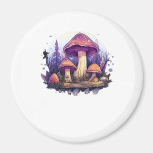 Whimsigoth Mushrooms And Crystals Classic Magnet