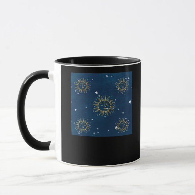 Whimsigoth Night Sky Sun Moon Witchy Classic Desig Mug (Left)