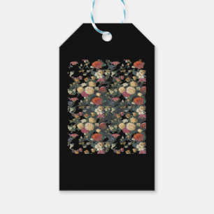 Whimsigoth Old Victorian Floral Oil Painting Class Gift Tags