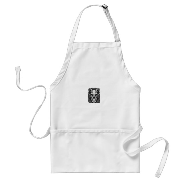 Whimsigoth Skull Gothic  Aesthetic Design Classic Standard Apron (Front)