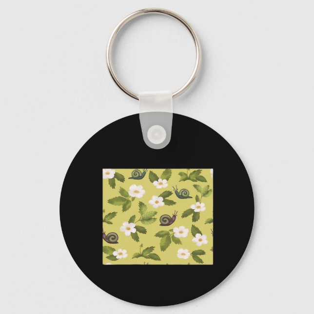 Whimsigoth Snail Classic Key Ring (Front)