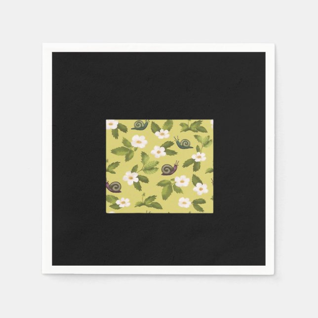 Whimsigoth Snail Classic Napkin (Front)