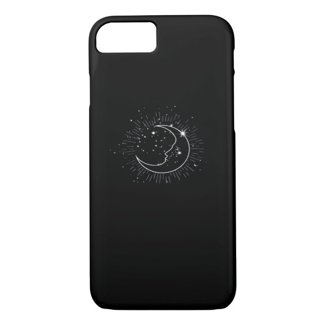 Whimsigoth Starry Night Moon Witchy Classic Case-Mate iPhone Case (Back)