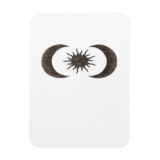 Whimsigoth Sun And Moons Magnet (Vertical)