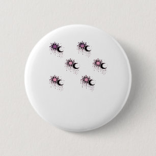 Whimsigoth Sun Moon Witchy 6 Cm Round Badge