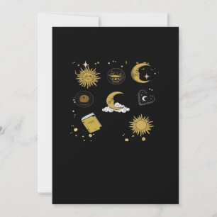 Whimsigoth Sun Moon Witchy Classic Holiday Card