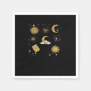 Whimsigoth Sun Moon Witchy Classic Napkin