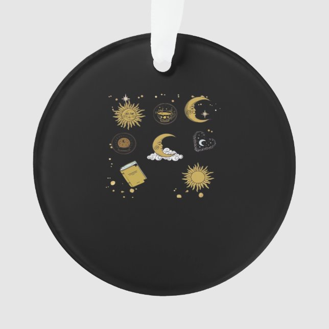 Whimsigoth Sun Moon Witchy Classic Ornament (Front)