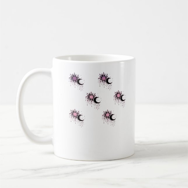 Whimsigoth Sun Moon Witchy Coffee Mug (Left)