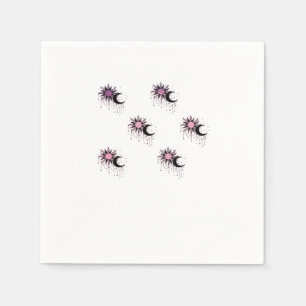 Whimsigoth Sun Moon Witchy Napkin