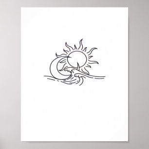 Whimsigoth Sun Sea Witchy Poster