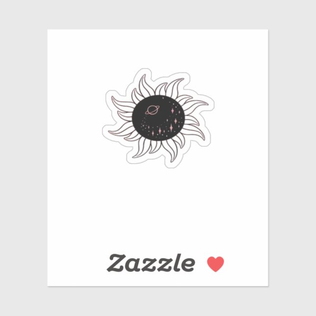 Whimsigoth Sun Space Mountains And Sunset (Sheet)