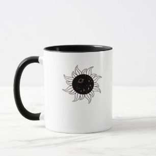 Whimsigoth Sun Space Mountains And Sunset Mug