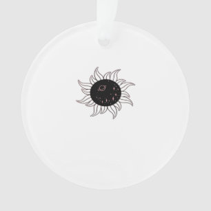 Whimsigoth Sun Space Mountains And Sunset Ornament