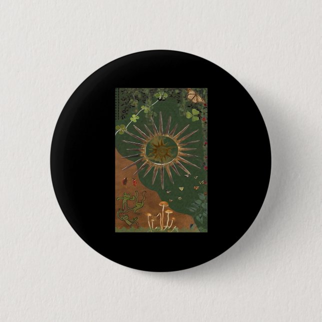 Whimsigoth Swirl Poster 6 Cm Round Badge (Front)