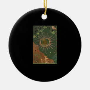 Whimsigoth Swirl Poster Ceramic Tree Decoration
