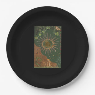 Whimsigoth Swirl Poster Paper Plate