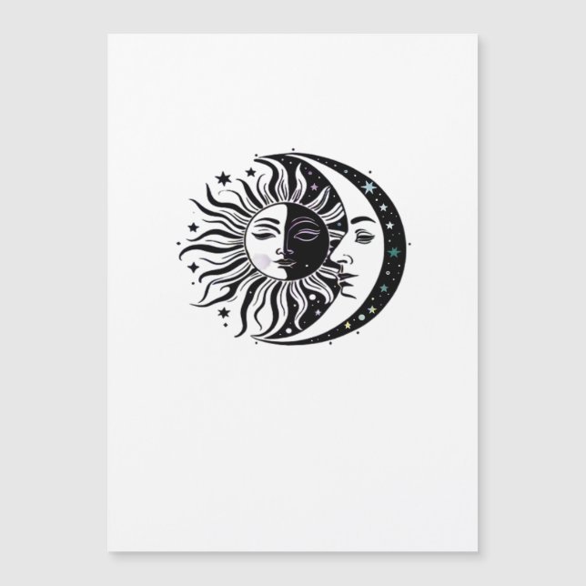 Whimsigoth Watercolour Sun Moon Witchy Classic (Front)