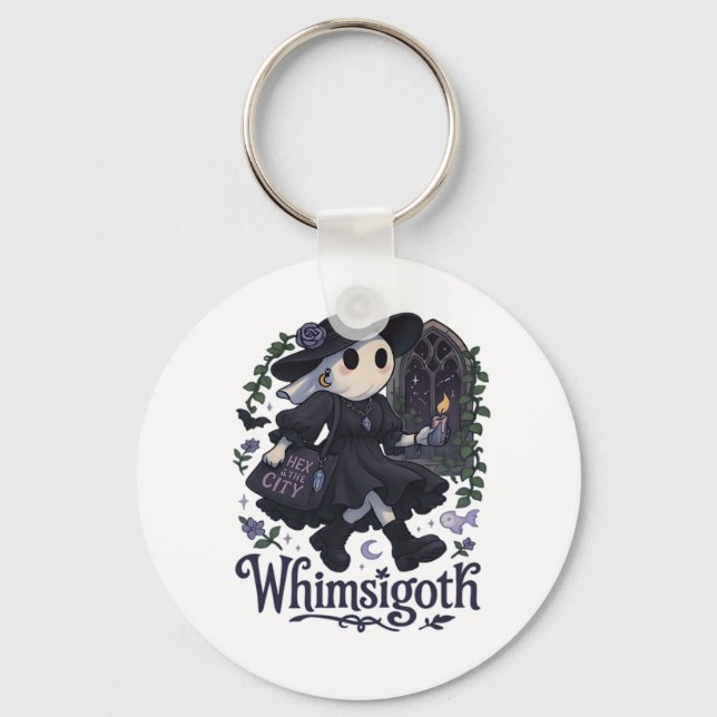 Whimsigoth With City Classic – Urban Magic Meets F Key Ring (Front)
