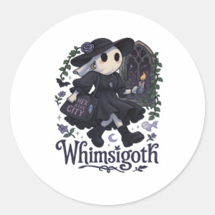 Whimsigoth With City Classic – Urban Magic Meets F Round Sticker