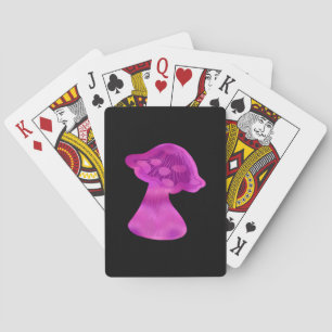 Whimsigoth Zen Pattern Mushroom Playing Cards