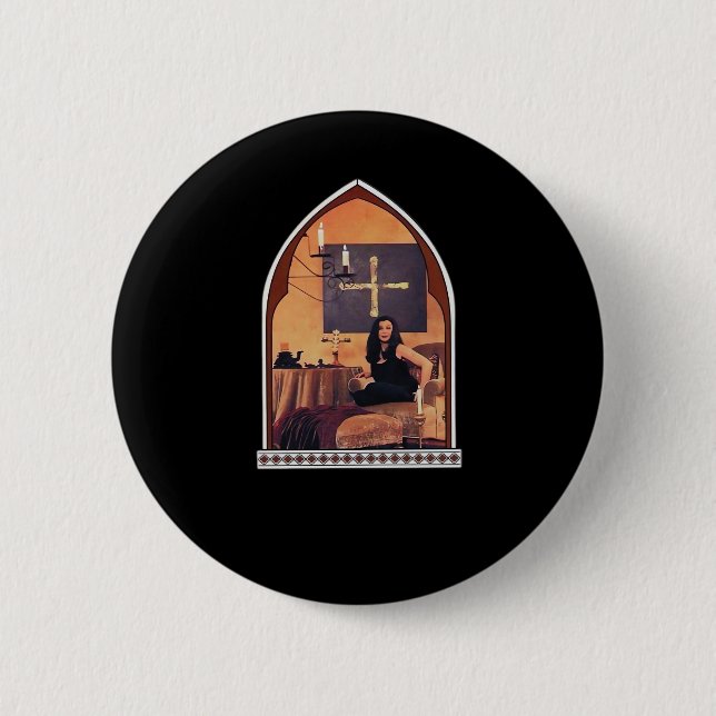 Whimsigothic Cathedral Window Classic 6 Cm Round Badge (Front)