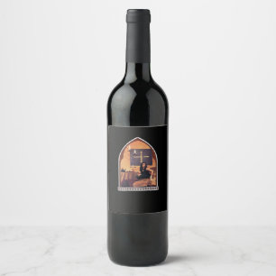 Whimsigothic Cathedral Window Classic Wine Label