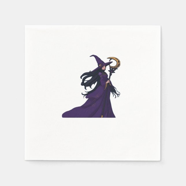 Whimsigothic Moon Witch Napkin (Front)