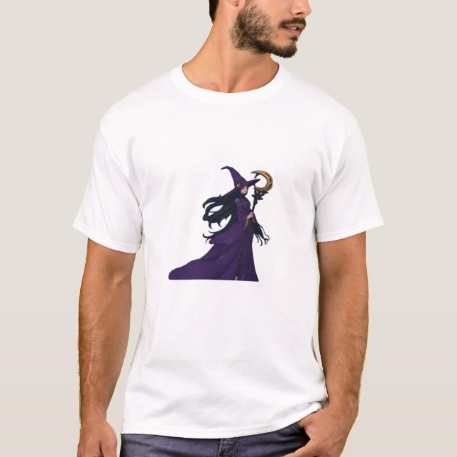 Whimsigothic Moon Witch T-Shirt (Front)