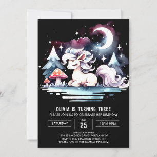 Whimsy Adorable Horse Birthday Invitation