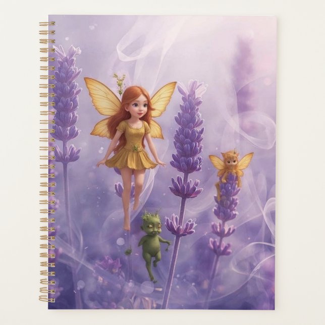 Whimsy Among the Purple Blooms Planner (Front)