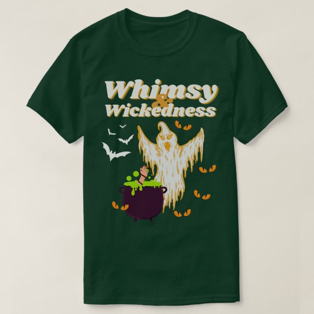 Whimsy and Wickedness Spooky Eyes Blewing Potion H T-Shirt (Design Front)