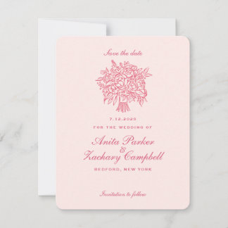 Whimsy Bouquet Save The Date