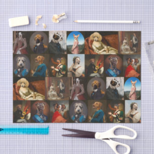 Whimsy Dogs Portrait Collection Decoupage Tissue Paper
