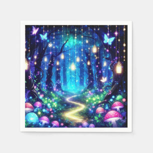 Whimsy Elegant Enchanted Forest Baby Shower Napkin