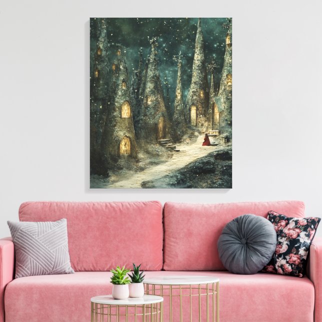  Whimsy-Enchanted-Forest Canvas Print (Insitu(LivingRoom))