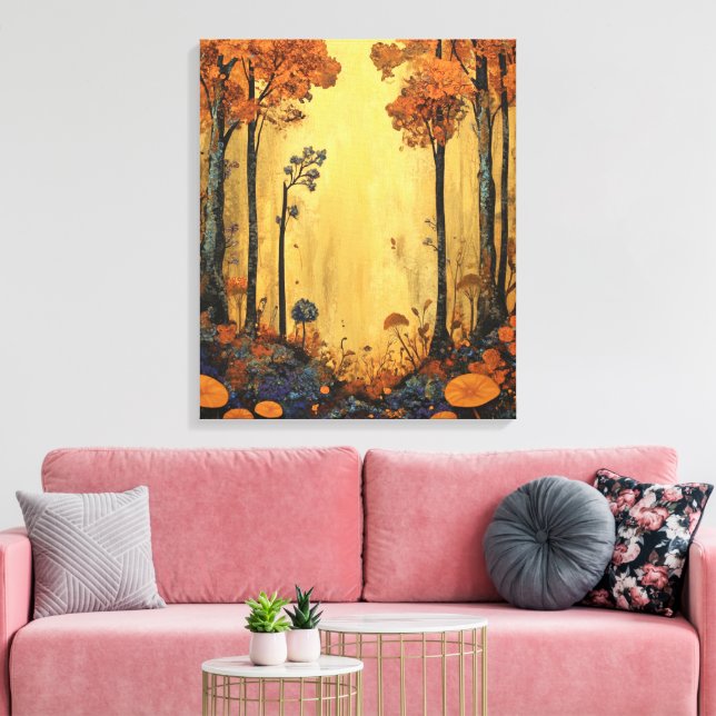 Whimsy-Enchanted-Forest Canvas Print (Insitu(LivingRoom))