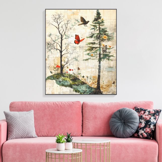 Whimsy-Enchanted-Forest Canvas Print (Insitu(LivingRoom))