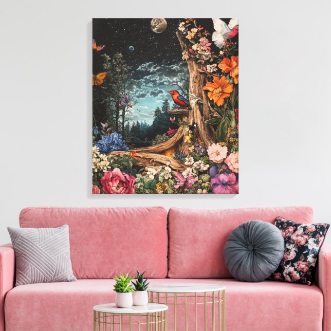 Whimsy-Enchanted-Forest Canvas Print (Insitu(LivingRoom))
