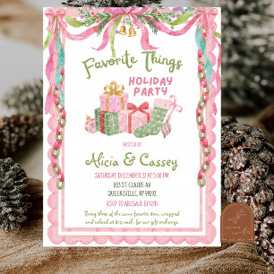 Whimsy Favourite Things Holiday Party Invitation