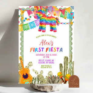Whimsy First Fiesta Mexican Birthday Invitation