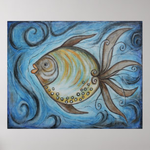 Whimsy Fish II Poster