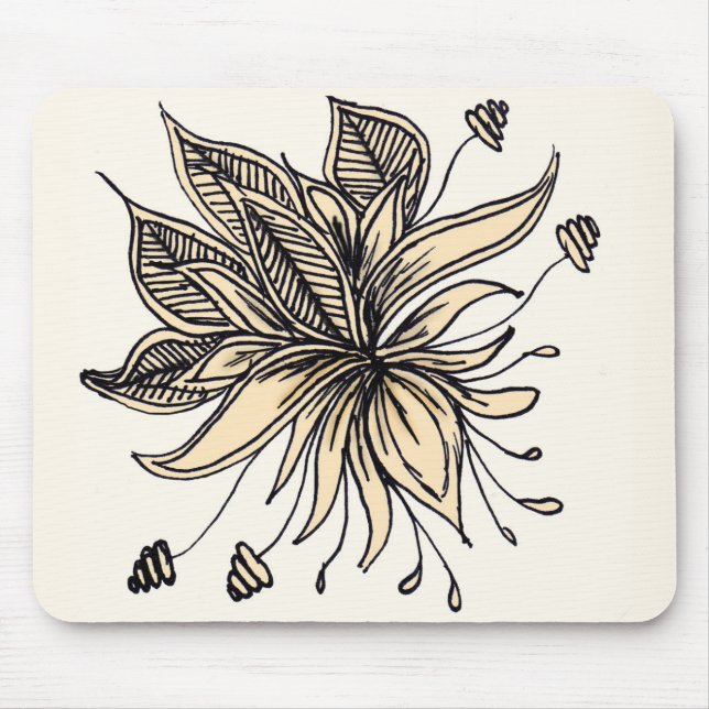 Whimsy Flower Mouse Pad (Front)