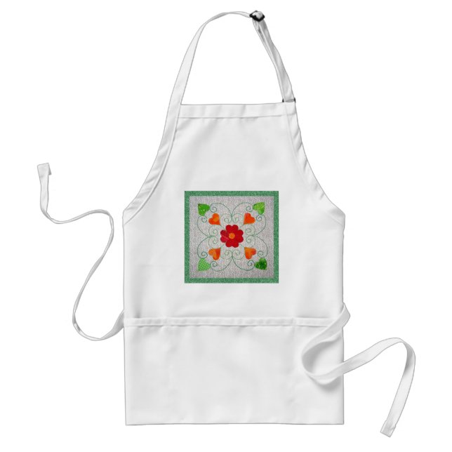 Whimsy Hearts Quilt - Block #2 Standard Apron (Front)