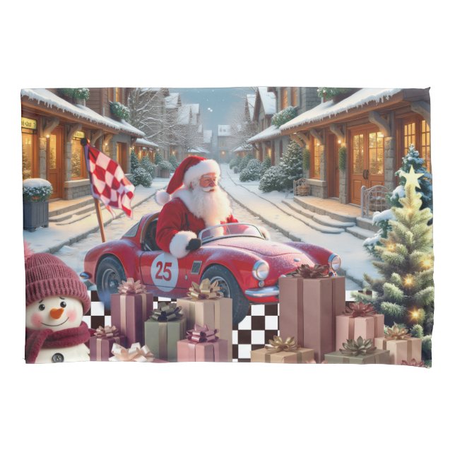 Whimsy Holiday Design Pillowcase (Front)