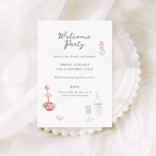 Whimsy Illustrated Wedding Details Enclosure Card