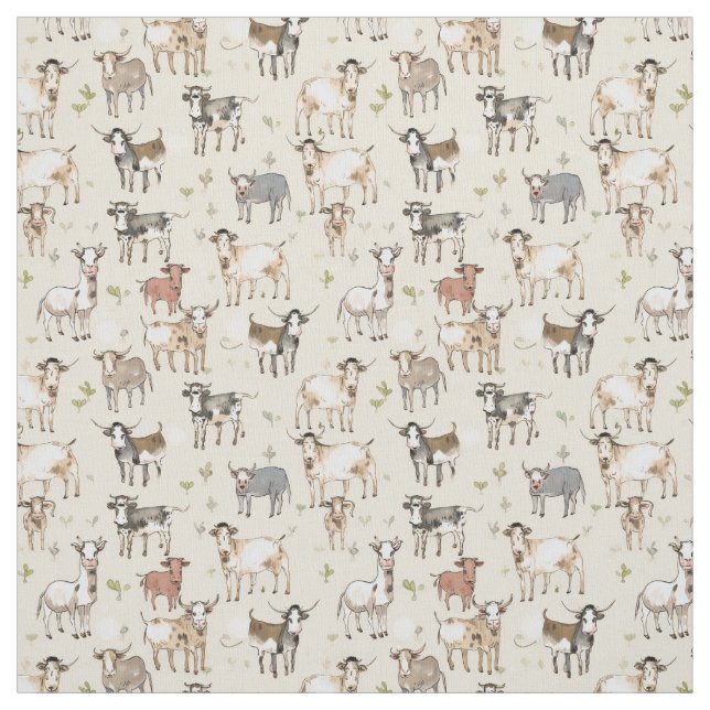Whimsy Moo: Whimsy Cow Fabric (Swatch)