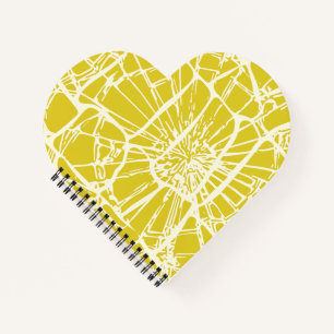 Whimsy Mosaic Yellow Mustard Notebook